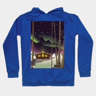 Cabin in the Winter Woods Hoodie